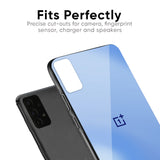 Vibrant Blue Texture Glass Case for OnePlus 7T