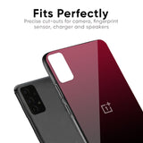 Wine Red Glass Case For OnePlus 9RT