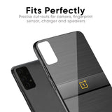 Grey Metallic Glass Case For OnePlus 7T