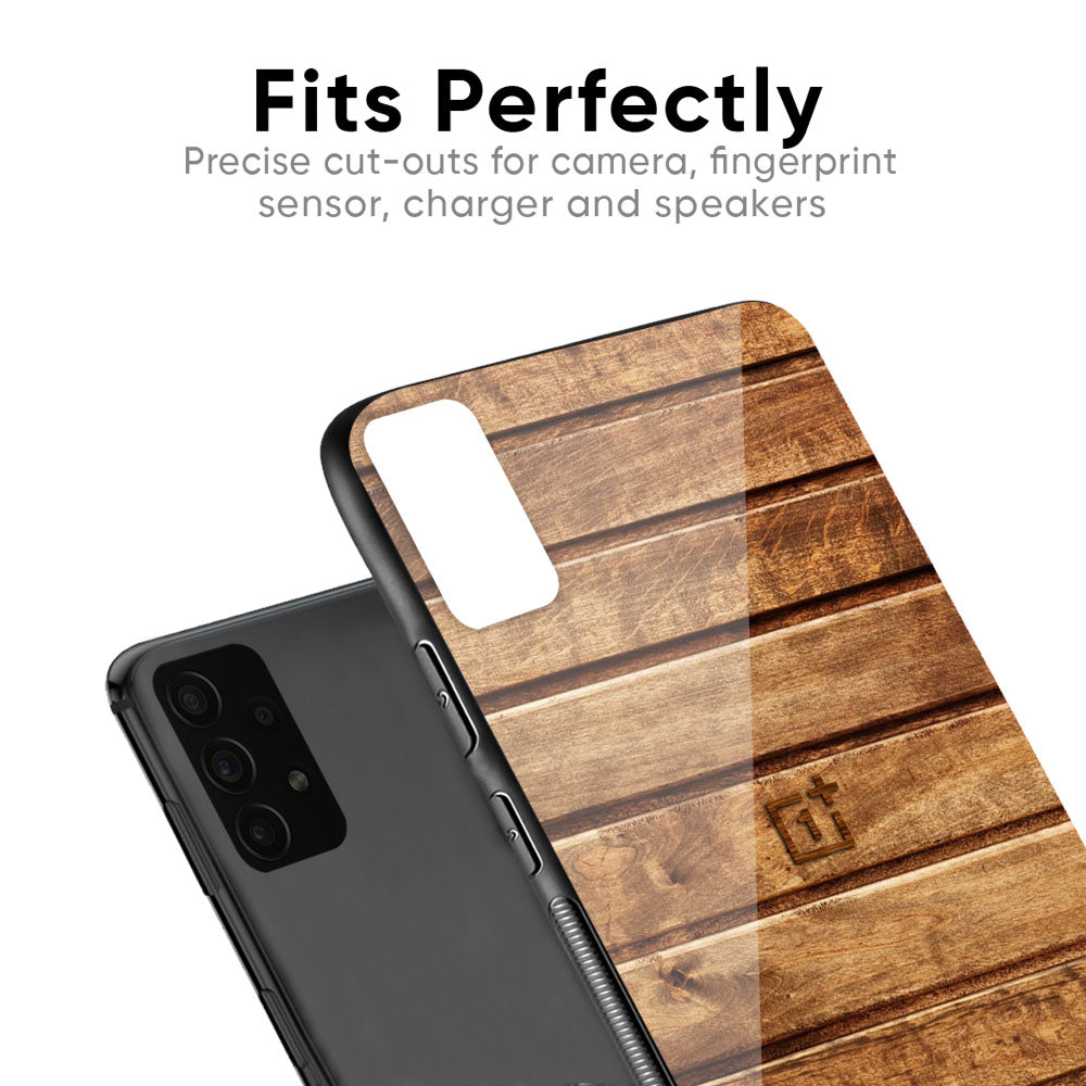 Wooden Planks Glass Case for OnePlus 7