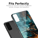 Golden Splash Glass Case for OnePlus 8