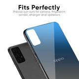 Blue Grey Ombre Glass Case for Oppo F11 Pro