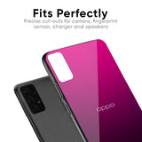 Purple Ombre Pattern Glass Case for Oppo Find X2