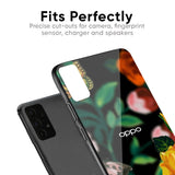 Flowers & Butterfly Glass Case for Oppo F11 Pro