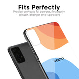 Wavy Color Pattern Glass Case for Oppo Find X2