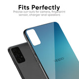 Sea Theme Gradient Glass Case for Oppo F11 Pro