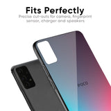 Rainbow Laser Glass Case for Poco M2 Pro