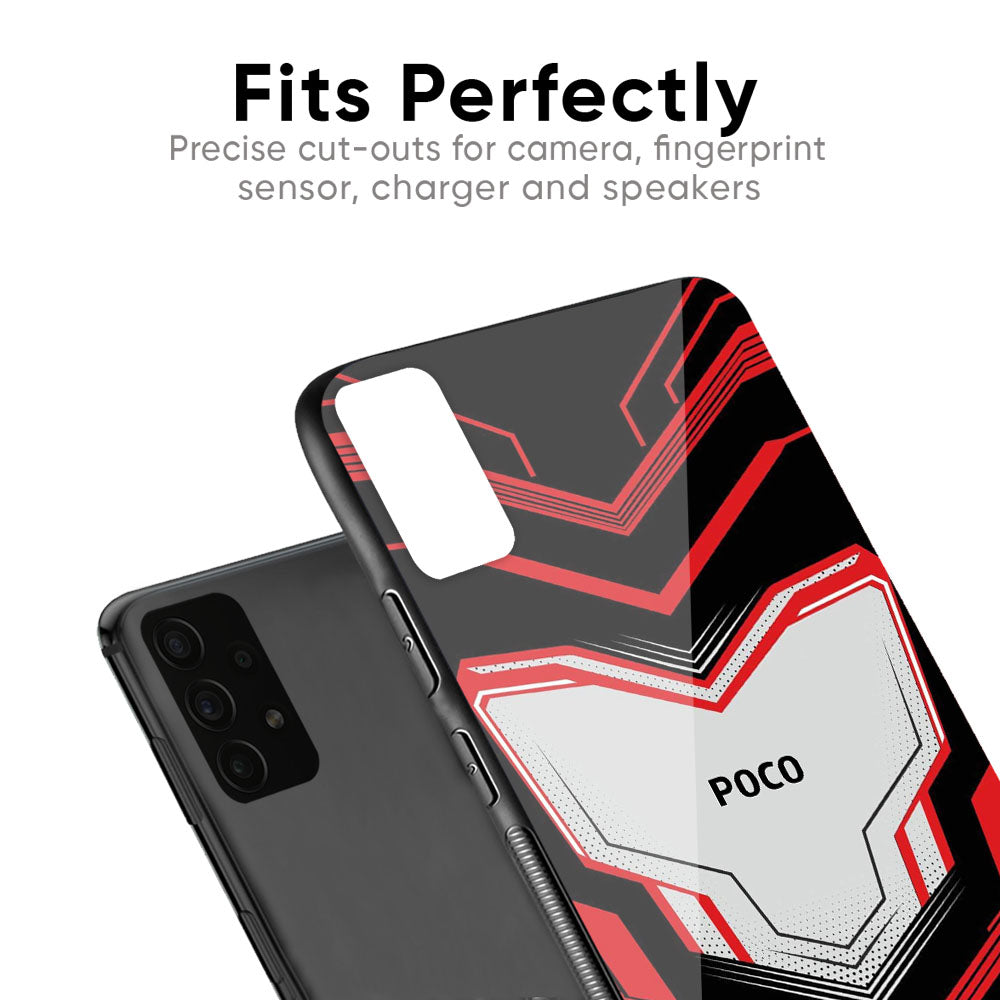 Quantum Suit Glass Case For Poco X2