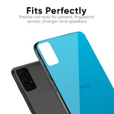 Blue Aqua Glass Case for Poco M2 Pro