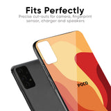 Magma Color Pattern Glass Case for Poco M2 Pro