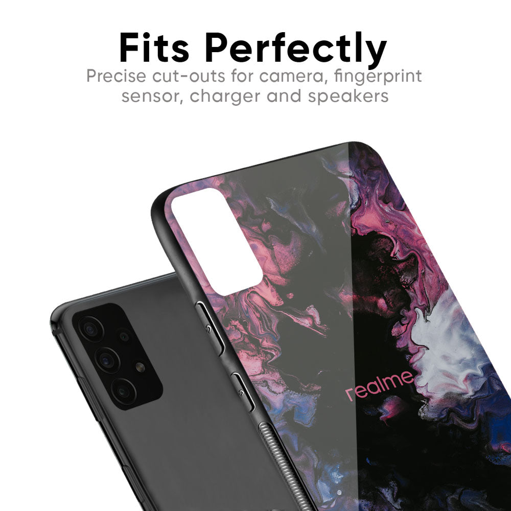 Smudge Brush Glass case for Realme 3 Pro