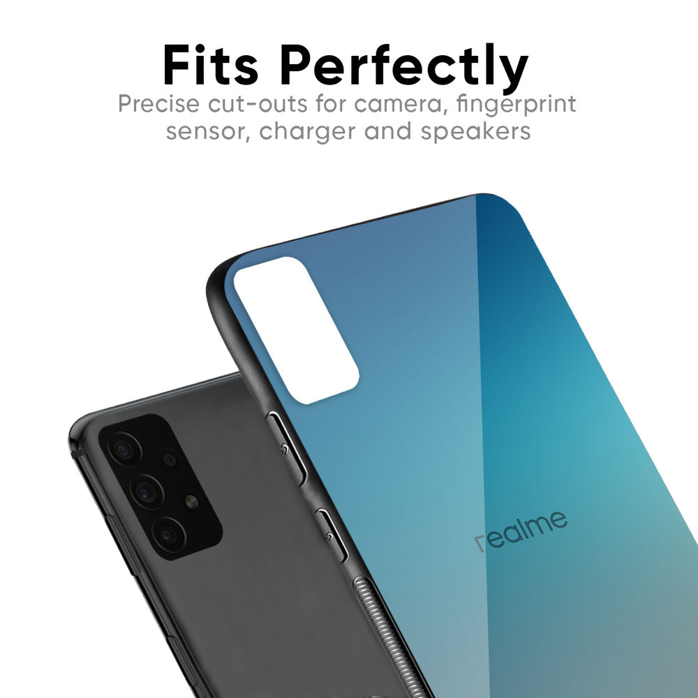 Sea Theme Gradient Glass Case for Realme 3 Pro