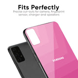 Pink Ribbon Caddy Glass Case for Samsung Galaxy A70s