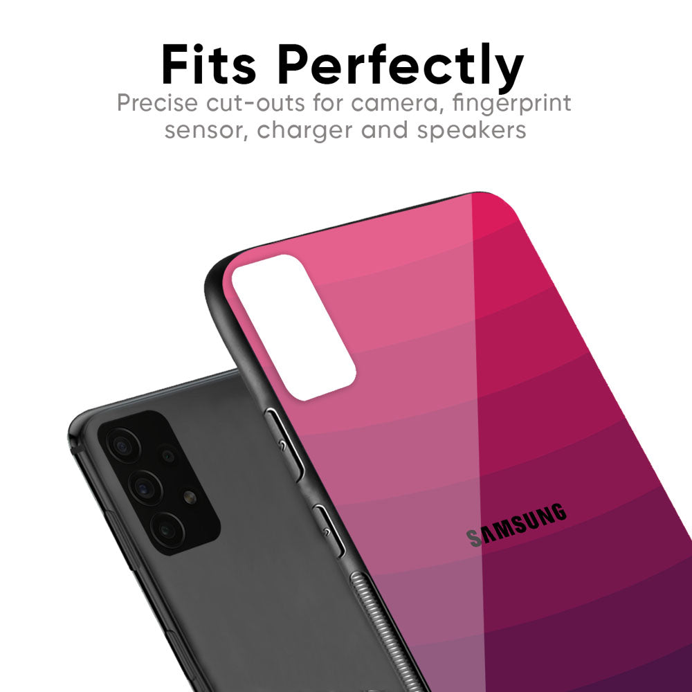 Wavy Pink Pattern Glass Case for Samsung Galaxy S20