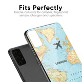 Fly Around The World Glass Case for Samsung Galaxy A70s