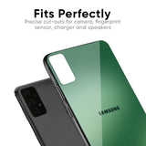 Green Grunge Texture Glass Case for Samsung Galaxy M40