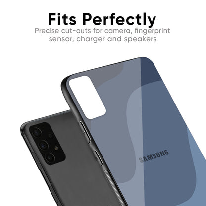 Navy Blue Ombre Glass Case for Samsung Galaxy S20 Plus