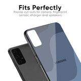Navy Blue Ombre Glass Case for Samsung Galaxy A31