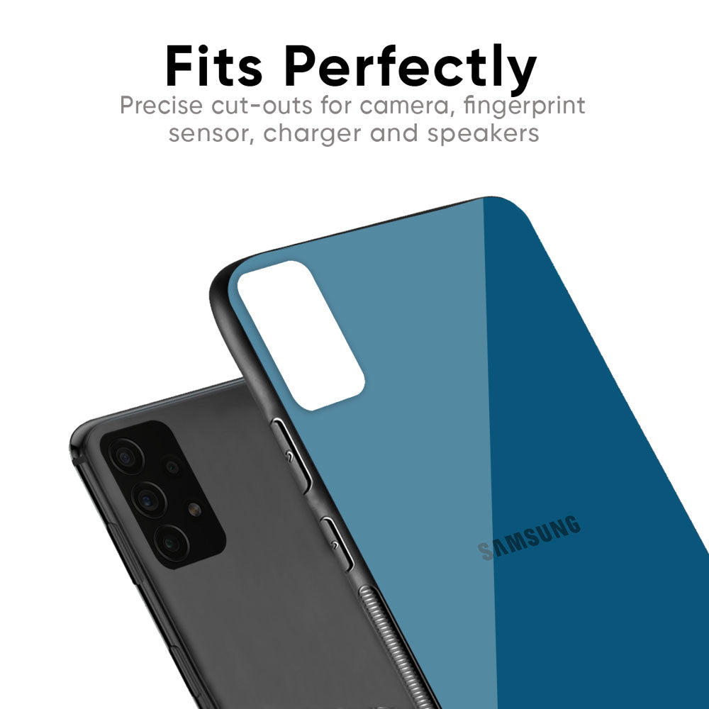Cobalt Blue Glass Case for Samsung Galaxy F41
