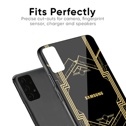 Sacred Logo Glass Case for Samsung Galaxy F41
