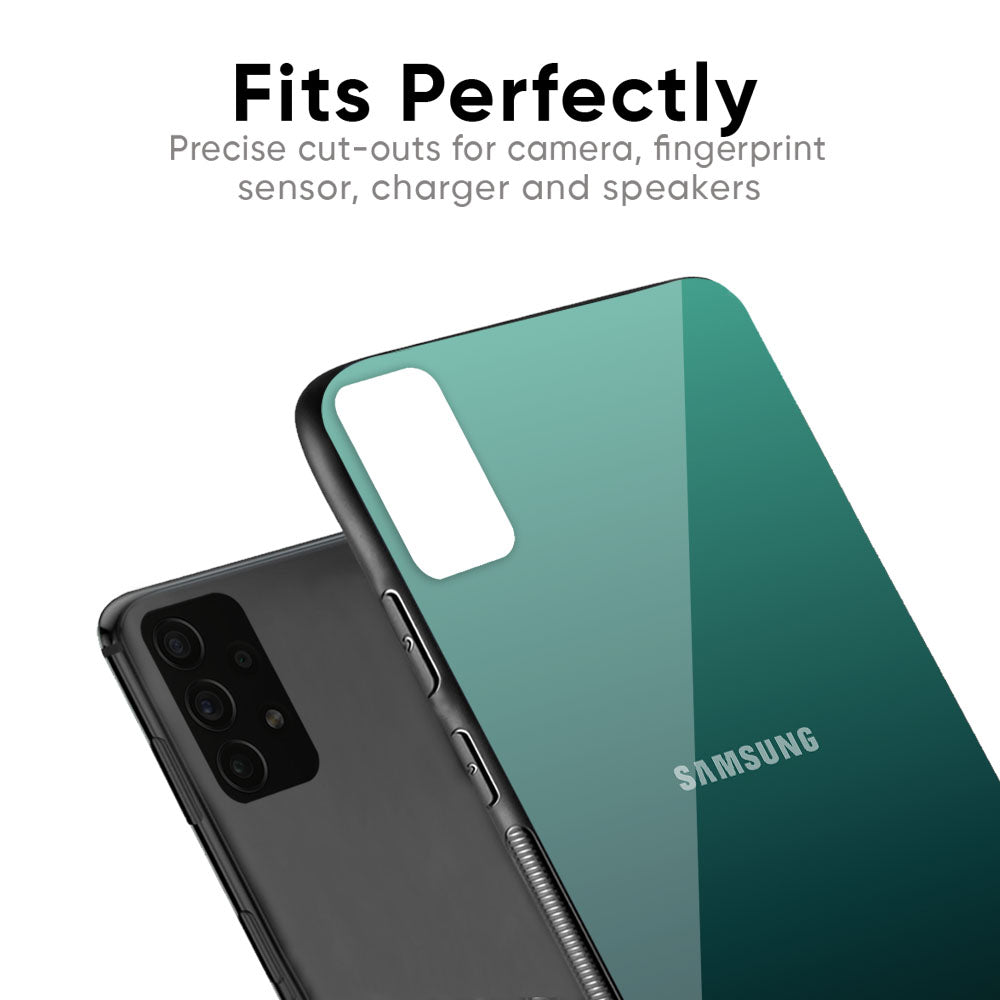 Palm Green Glass Case For Samsung Galaxy F41