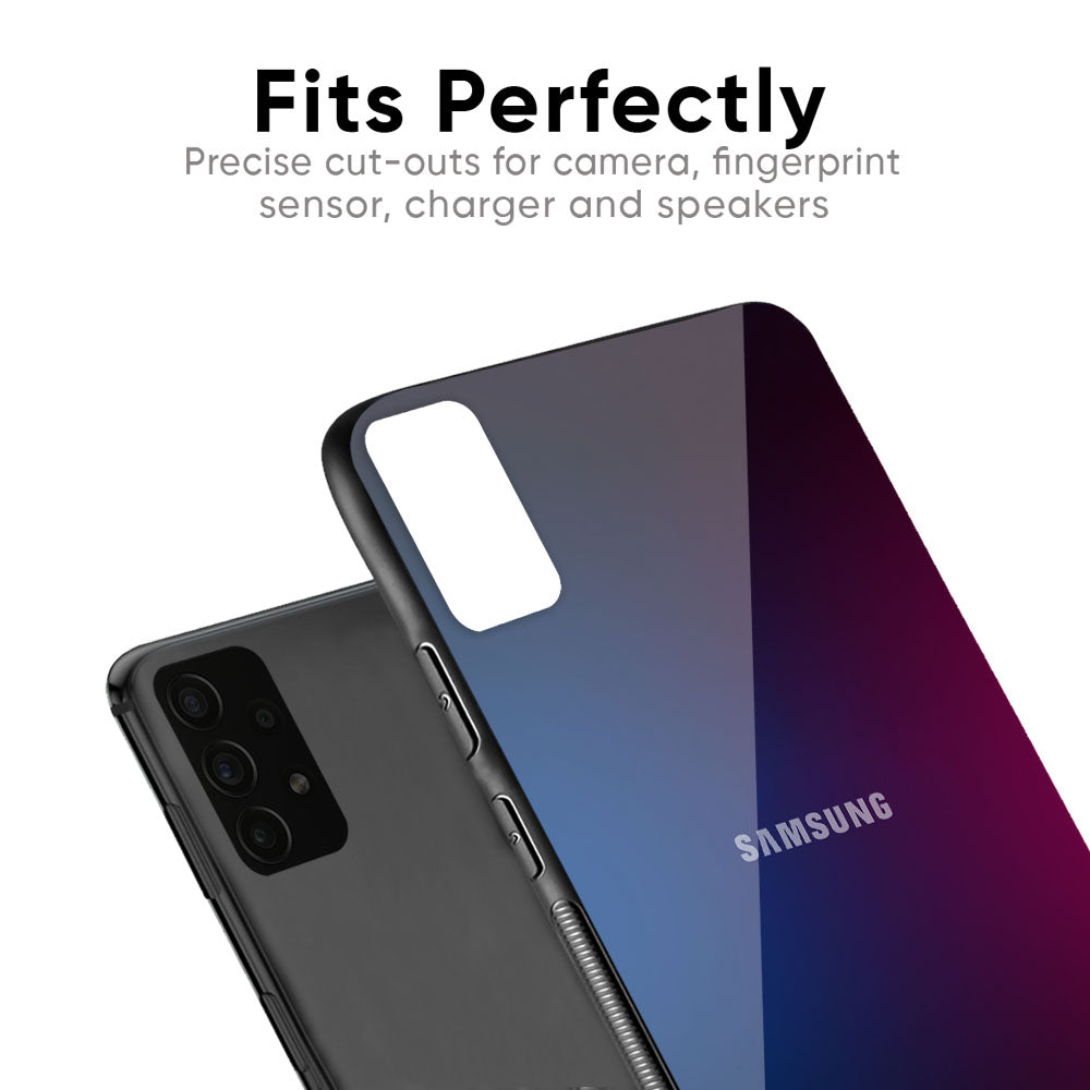 Mix Gradient Shade Glass Case For Samsung Galaxy F41