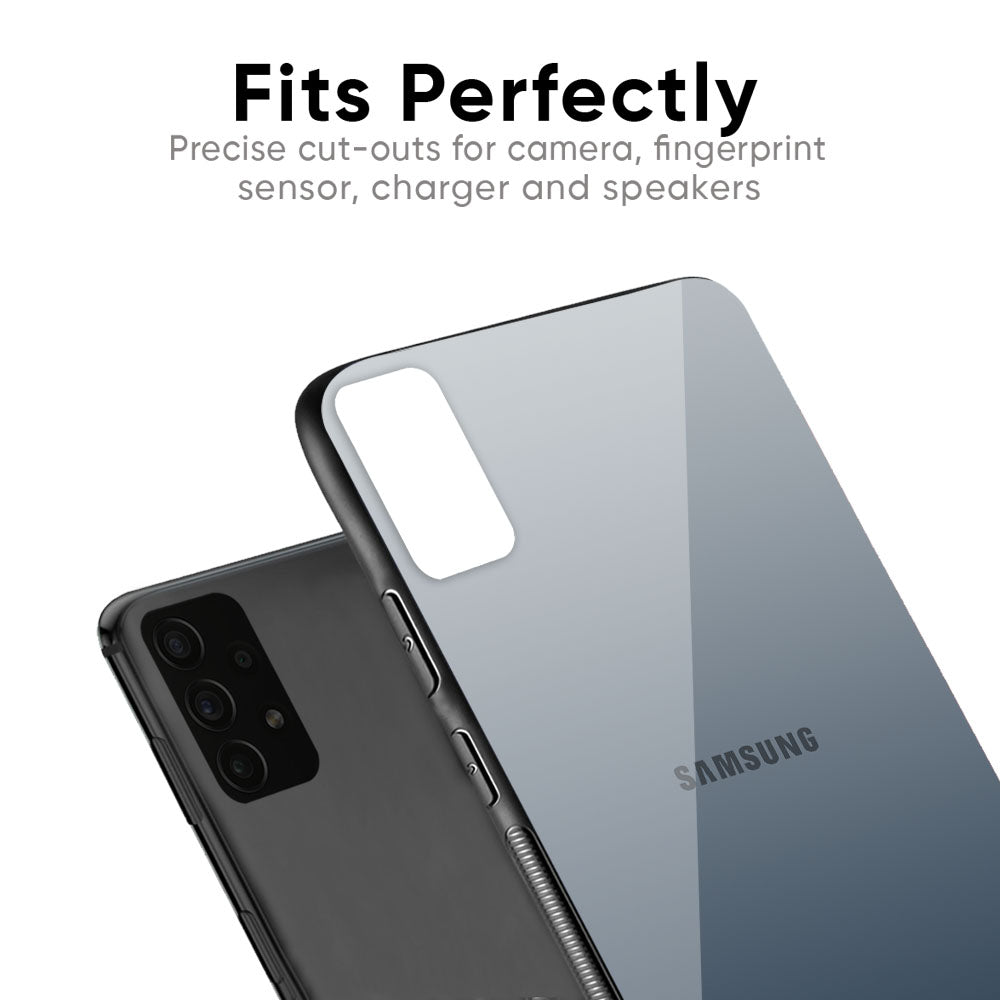 Smokey Grey Color Glass Case For Samsung Galaxy F41