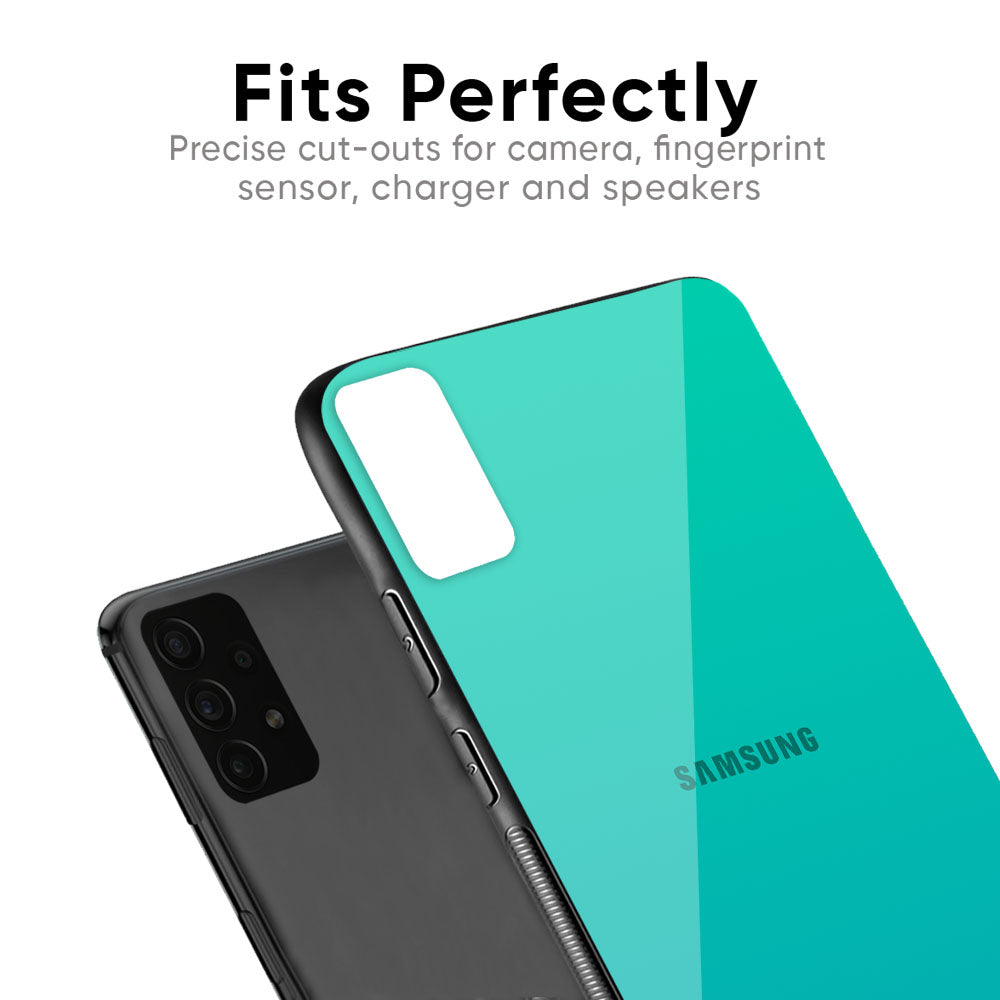 Cuba Blue Glass Case For Samsung Galaxy F41