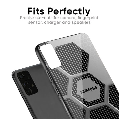 Hexagon Style Glass Case For Samsung Galaxy F41