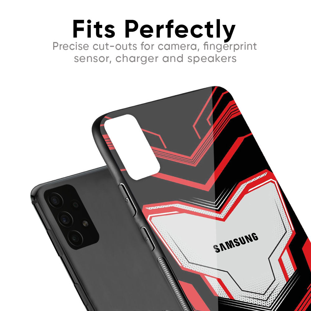 Quantum Suit Glass Case For Samsung Galaxy F41