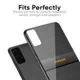 Grey Metallic Glass Case For Samsung Galaxy A30s