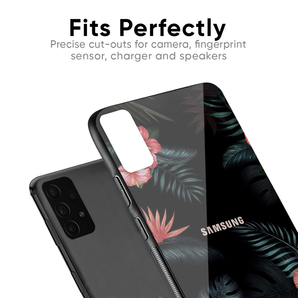 Tropical Art Flower Glass Case for Samsung Galaxy S20 Plus