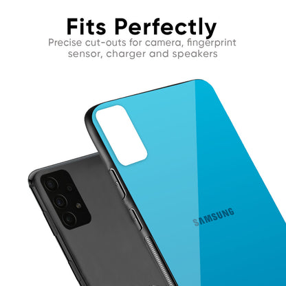 Blue Aqua Glass Case for Samsung Galaxy F41