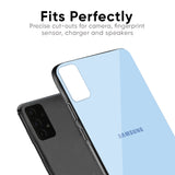 Pastel Sky Blue Glass Case for Samsung Galaxy A50