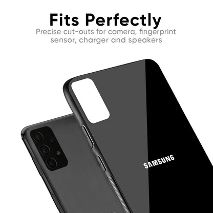 Jet Black Glass Case for Samsung Galaxy F41