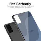 Navy Blue Ombre Glass Case for Vivo Y51 2020