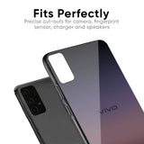 Grey Ombre Glass Case for Vivo V15 Pro