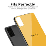 Fluorescent Yellow Glass case for Vivo V15 Pro