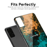 Watercolor Wave Glass Case for Vivo V15 Pro