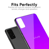 Purple Pink Glass Case for Vivo V15 Pro