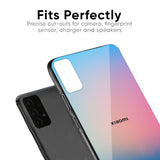 Blue & Pink Ombre Glass case for Xiaomi Redmi Note 9 Pro