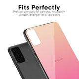 Pastel Pink Gradient Glass Case For Xiaomi Redmi Note 8