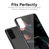 Tropical Art Flower Glass Case for Xiaomi Redmi Note 9 Pro