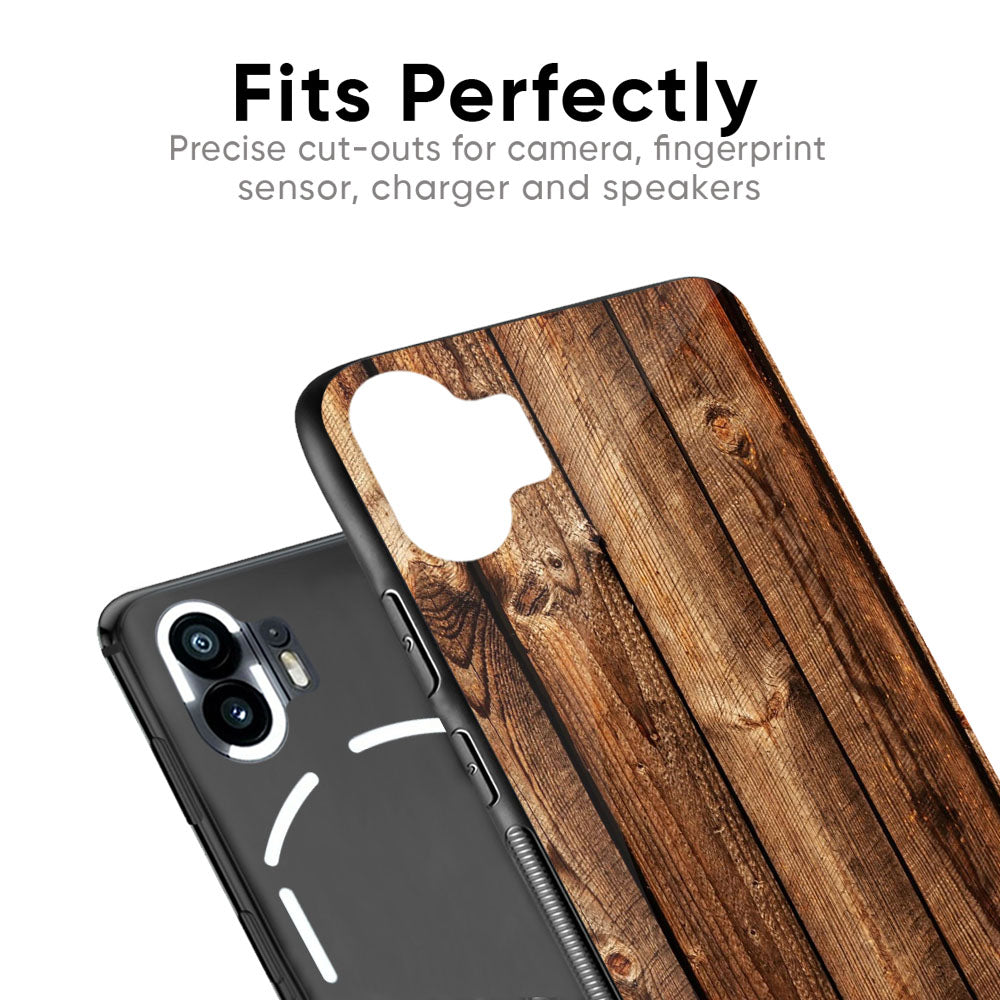 Timber Printed Glass case for Nothing Phone 2