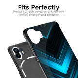Vertical Blue Arrow Glass Case For Nothing Phone 2