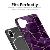 Geometric Purple Glass Case For Nothing Phone 2
