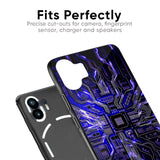 Techno Color Pattern Glass Case For Nothing Phone 2