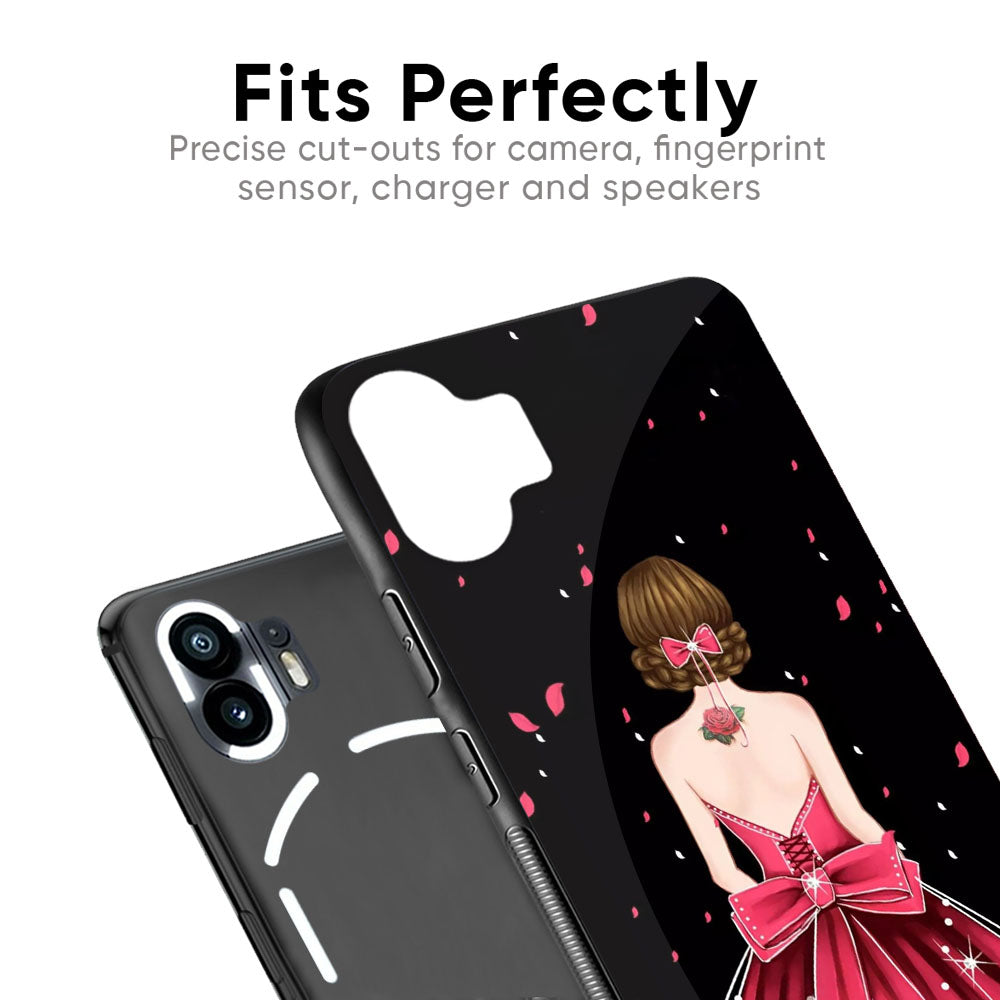 Fashion Princess Glass Case for Nothing Phone 2