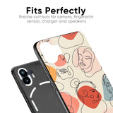 Abstract Faces Glass Case for Nothing Phone 2