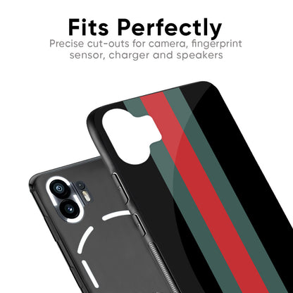 Vertical Stripes Glass Case for Nothing Phone 2
